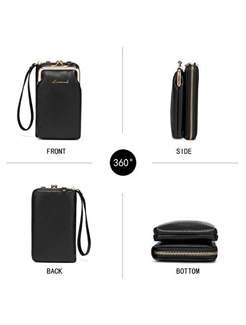 LOVEVOOK Crossbody Purses for Women Fashion Cell Phone Shoulder Bags Card Holder Wallet Purse