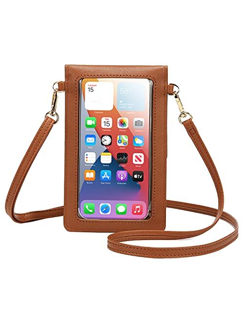 LOVEVOOK Crossbody Purses for Women Fashion Cell Phone Shoulder Bags Card Holder Wallet Purse