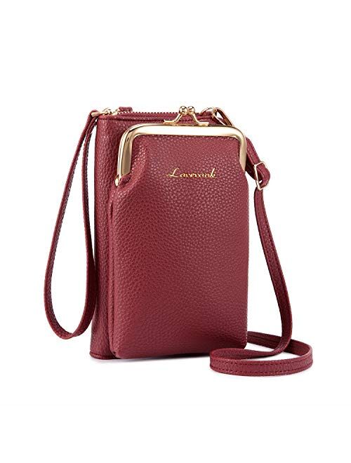 LOVEVOOK Crossbody Purses for Women Fashion Cell Phone Shoulder Bags Card Holder Wallet Purse