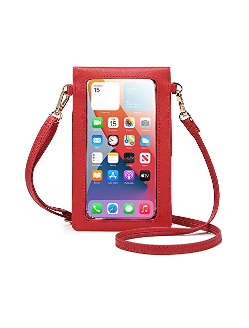 LOVEVOOK Crossbody Purses for Women Fashion Cell Phone Shoulder Bags Card Holder Wallet Purse