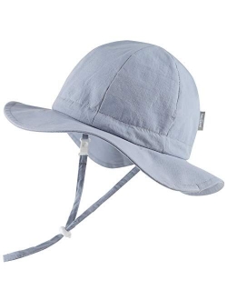 FrLoveAriel Adjustable Wide Brim Sunhat for Baby Girl Boy Kids Toddler Sun Hat