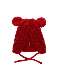 Hat Baby Hat Cute Bear Toddler Beanie Warm Cap Winter Accessories (Color : Brown)