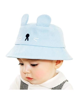 Bospyaf Baby Protective Cap Men and Women Anti Saliva Transparent Hat Anti Droplets Children's Fisherman Hat Thin,Blue