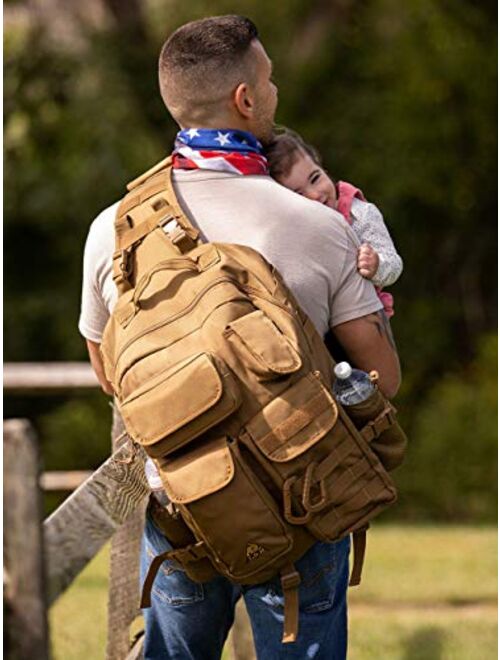 Sling Diaper Bag for Dad; Single-handed Diaper Changing System. Waterproof Changing Pad, Insulated Bottle Pouches. Men's Diaper Bag Backpack NEW for Fall 2020