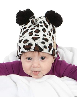 Funky Junque Exclusives Baby Infant Beanie Knit Warm Winter Pom Skull Cap Hat