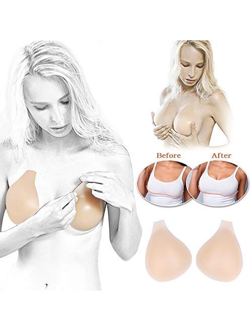 Silicone Strapless Lift Bra, Backless Breast Lift Cups, Invisible Lift Up Bra, Reusable Nude, Natural Look, Prevent Breast Sagging