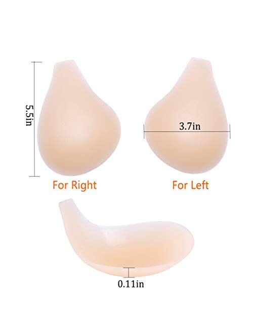 Silicone Strapless Lift Bra Stick On Bra Deep V Breast Lift Pasties Push Up Adhesive Invisible Bra Lift Up Nude