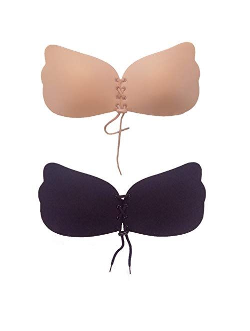 UOTJCNR Sticky Bra Invisible Lift up Bra Adhesive Bra Push up Bra Backless Strapless Bra for Women