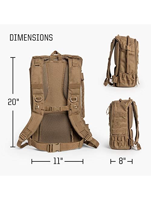 TBG - Mens Tactical Diaper Bag Backpack w/Built-in Changing Mat, Stroller Strap