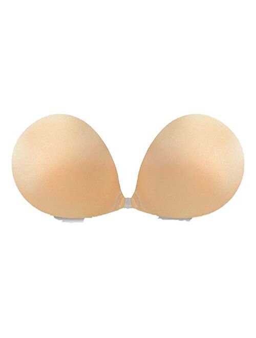 NuBra SE998 Seamless Push Up Strapless Bra Molded Pads Cup A B C D E Made in USA