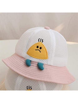 MCJL Baby Summer Thin Sun Hat,Personalized Trend Boys and Girls Sun Hat,Baby Fisherman Hat Suitable for Children 1-3 Years Old