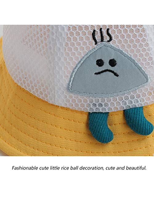 MCJL Baby Summer Thin Sun Hat,Personalized Trend Boys and Girls Sun Hat,Baby Fisherman Hat Suitable for Children 1-3 Years Old