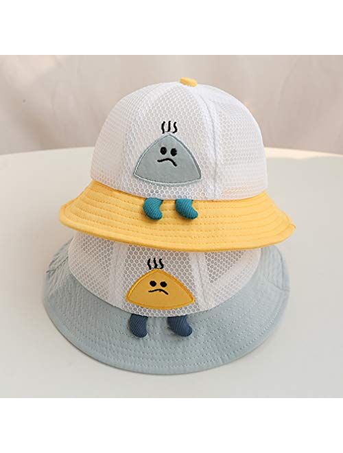 MCJL Baby Summer Thin Sun Hat,Personalized Trend Boys and Girls Sun Hat,Baby Fisherman Hat Suitable for Children 1-3 Years Old