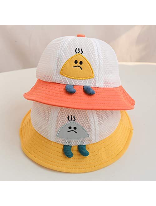 MCJL Baby Summer Thin Sun Hat,Personalized Trend Boys and Girls Sun Hat,Baby Fisherman Hat Suitable for Children 1-3 Years Old