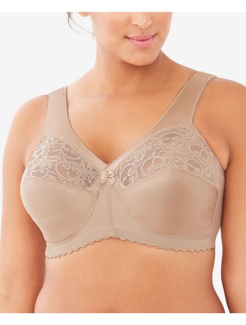 Glamorise Women's Full Figure Plus Size MagicLift Original Wirefree Support Bra #1000