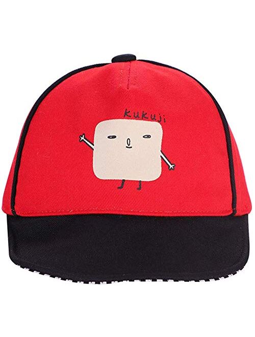 Gaocheng Baby Kids Hat Cartoon Baby Cap Sunbonnet Peaked Cap Infant Toddler Baseball Caps for Boys Girls Sunblock Hat Adjustable Enclosure Cap Visor Cap Windproof Head We