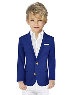 Boys' Golden Age Slim Fit Blazer Jacket with Brass Buttons Presented by The Black Ring Pirates