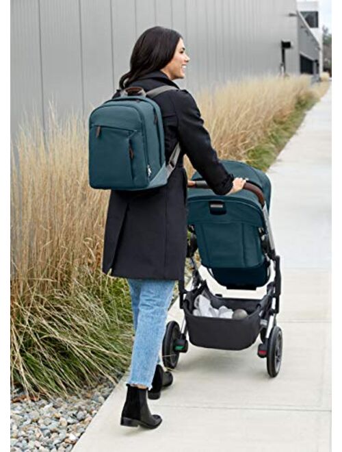 UPPAbaby Changing Backpack, Finn (Deep Sea/Chestnut Leather)