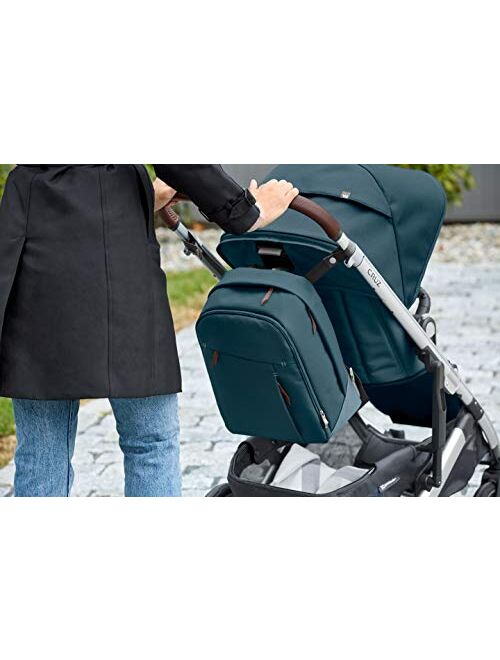 UPPAbaby Changing Backpack, Finn (Deep Sea/Chestnut Leather)