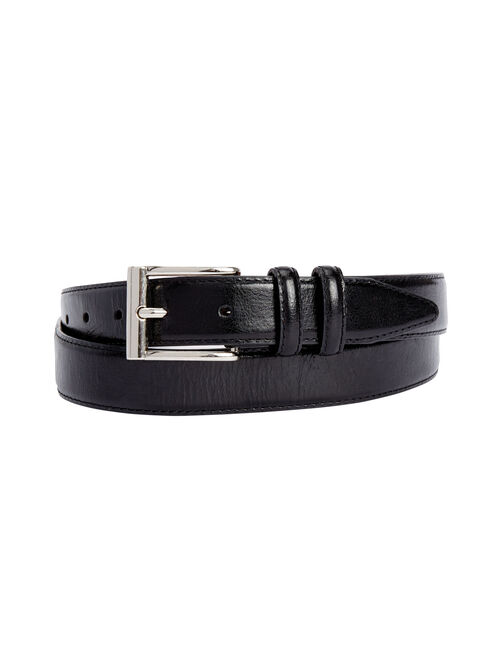 Kingsize Men's Big & Tall Leather Belt With Classic Stitch Edge