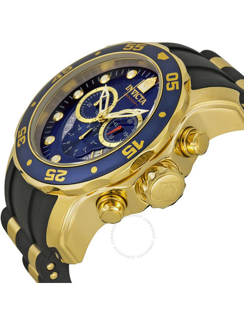 Invicta Men's Pro Diver 6983 Gold Rubber Swiss Chronograph Fashion Watch