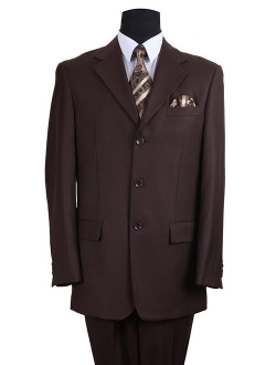 Men's 3 Button Single Breasted Dress Suits, 14 Colors