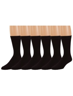 Non Sweat Men's Crew Socks Ultra Soft Viscose Bamboo Moisture Wicking -By Zeke