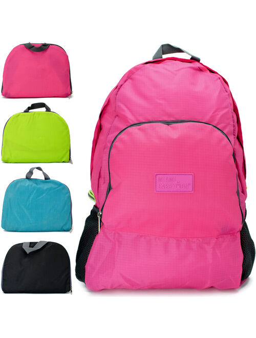 Foldable Backpack, Green