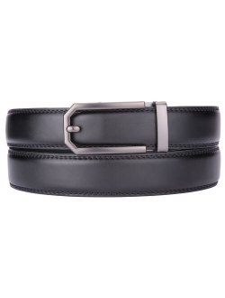 Gallery Seven Mens Ratchet Belts Leather - Automatic Buckle - Men Dress Belt