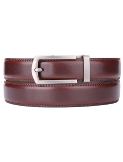 Gallery Seven Mens Ratchet Belts Leather - Automatic Buckle - Men Dress Belt