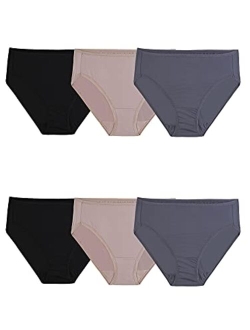 Women's Plus Assorted Beyondsoft Brief Panties, 6 Pack