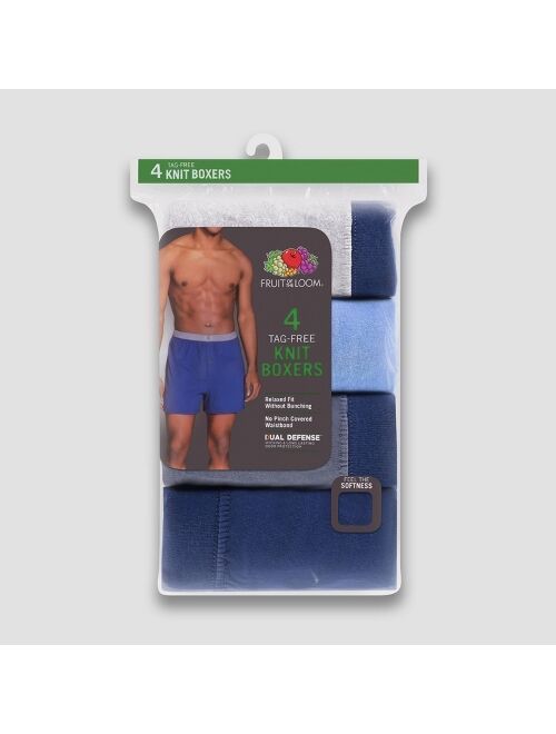 Fruit of the Loom Men's Knit Boxer Shorts 4pk - 2XL