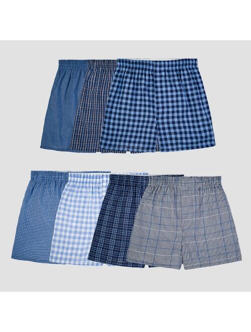 Fruit of the Loom® Boys' 7pk Plaid Boxer Briefs - Colors Vary