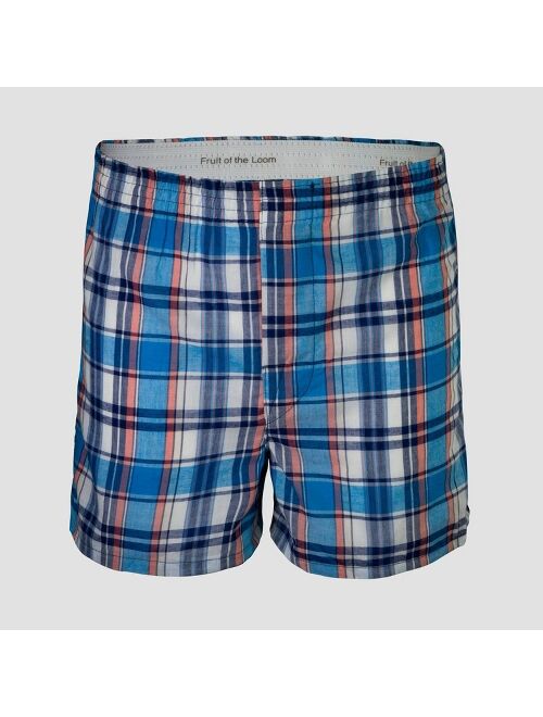 Fruit of the Loom® Boys' 7pk Plaid Boxer Briefs - Colors Vary