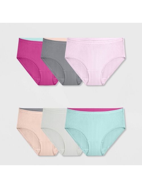 Buy Fruit of the Loom Women's 6pk Breathable Micro-Mesh Low-Rise Briefs -  Assorted online