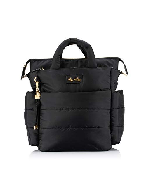 Itzy Ritzy Dream Convertible Diaper Bag, Midnight Black