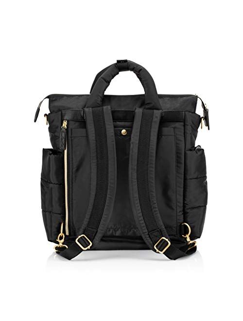 Itzy Ritzy Dream Convertible Diaper Bag, Midnight Black