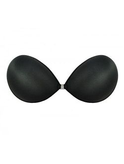 CharmingBridal Reusable Invisible Silicone Self Adhesive Push-up Strapless Backless Bra