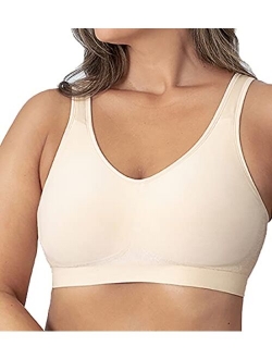 Compression Wirefree High Support Bra for Women Small to Plus Size Everyday Wear, Exercise and Offers Back Support