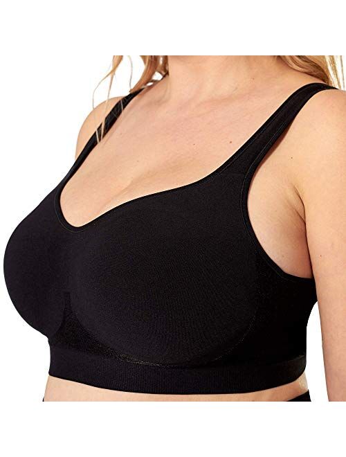 Compression Wirefree High Support Bra For Women Small To Plus Size Everyday  Wear, Exercise And Offers