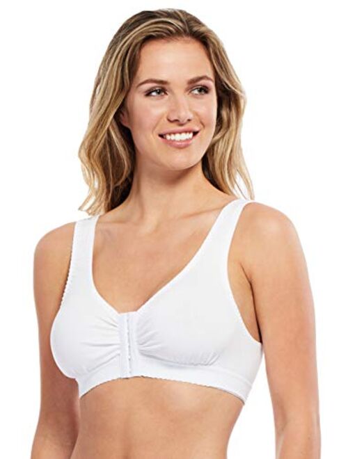 Carole Martin Full-Freedom Front Closure Bra, Perfect Wireless Cotton Sleep Bras for Women