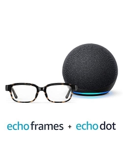 All-new Echo Frames (2nd Gen) | Smart glasses with open-ear audio and Alexa | Classic Black