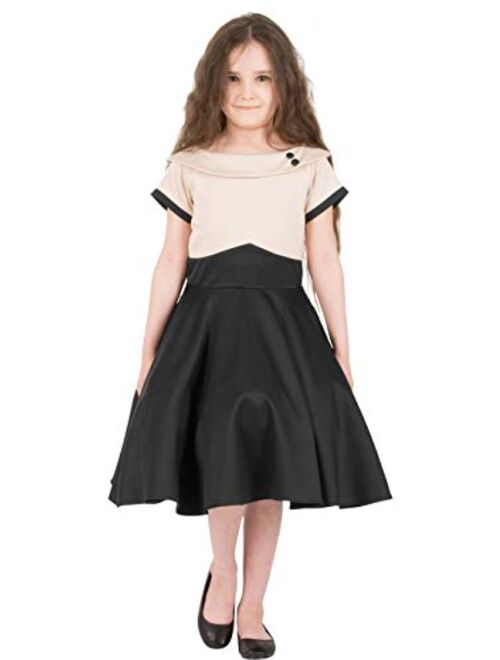 BlackButterfly Kids 'Valerie' Vintage Clarity 50's Girls Dress