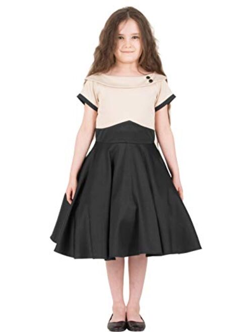 BlackButterfly Kids 'Valerie' Vintage Clarity 50's Girls Dress