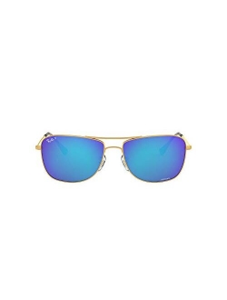 Rb3543 Chromance Mirrored Aviator Sunglasses