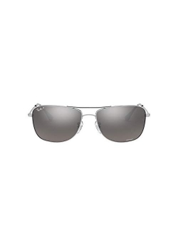 Rb3543 Chromance Mirrored Aviator Sunglasses