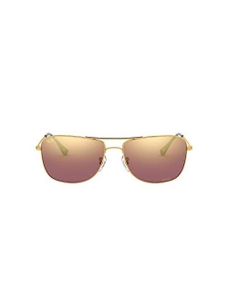 Rb3543 Chromance Mirrored Aviator Sunglasses