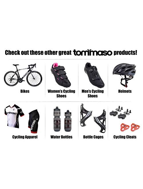 Tommaso Cycling and Spinning Socks Moisture Wicking 3 Pack, Black, White, High, Low Cut