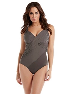 Women's Swimwear Rock Solid Revele Sweetheart Neckline Underwire Bra One Piece Swimsuit