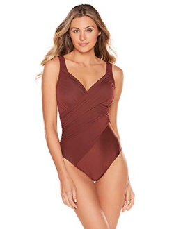 Women's Swimwear Rock Solid Revele Sweetheart Neckline Underwire Bra One Piece Swimsuit